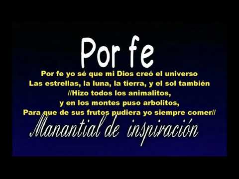 1. Por fe manantial de inspiración