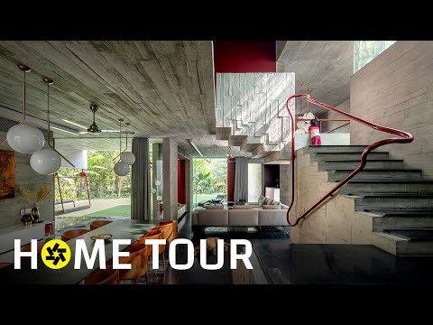 This Modern Ahmedabad Home is Built Around 23 Neem Trees ( House Tour)
