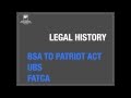 Tax Law History - Bank Secrecy Act and Patriot Act