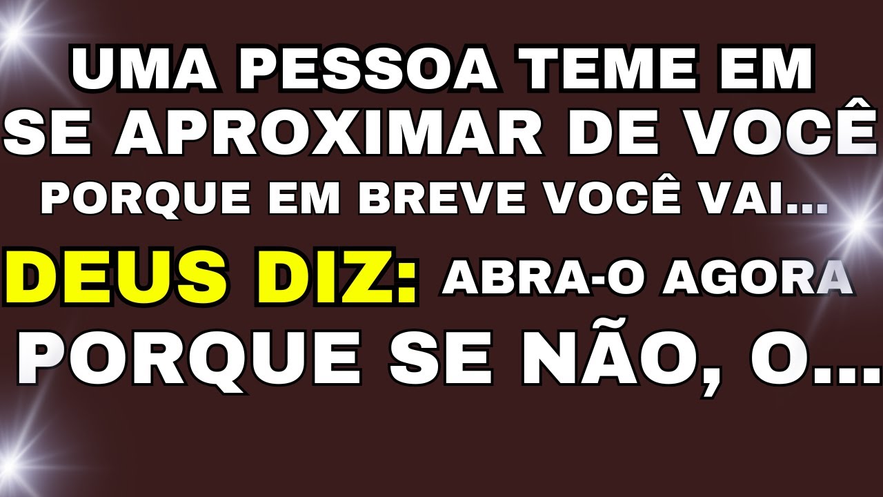 AJA AGORA ANTES QUE SEJA TARDE...É URGENTE MENSAGEM DE DEUS👼DEUS DIZ👼