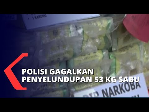 Polisi Tangkap Pengeradaran Narkoda Sindikat Internasional : 53,6 kg Sabu Diamankan
