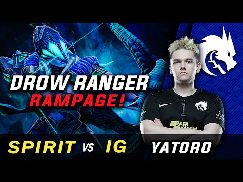 SPIRIT vs IG [Ti10] Yatoro RAMPAGE | Drow Ranger Gameplay