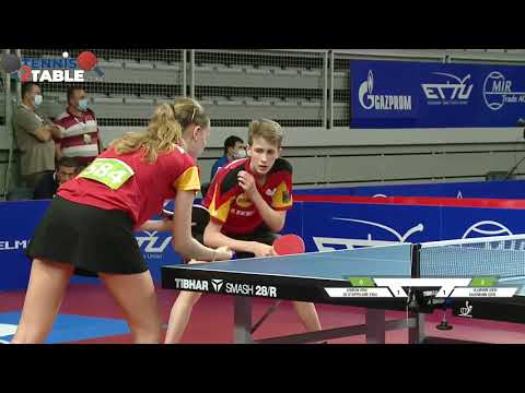 F.Lebrun - C.De Stoppeleire VS L.Ullmann - A.Kaufma  - Championnats d'Europe Cadets 2021