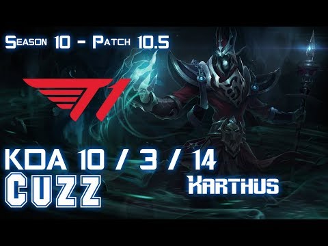 T1 Cuzz KARTHUS vs NUNU Jungle - Patch 10.5 KR Ranked