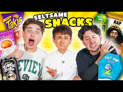 We EAT extremely strange SNACKS 🍔 +🍦 with CrispyRob & Smiley