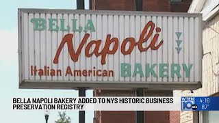 Bella Napoli Bakery added to NYS historic business registry