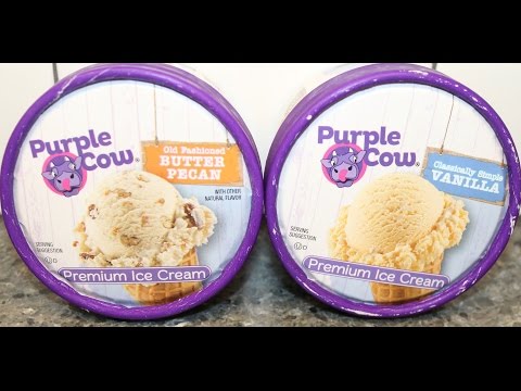Purple Cow: Old Fashioned Butter Pecan & Classically Simple Vanilla Ice Cream Review