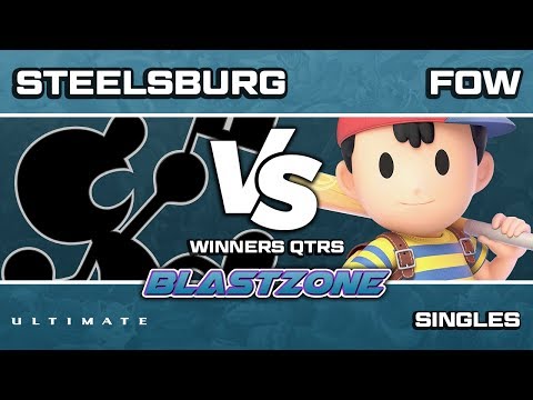 PSG Blastzone: Steelsburg (Game & Watch/Capt. Falcon) vs Fow (Ness) - Winners Qtrs