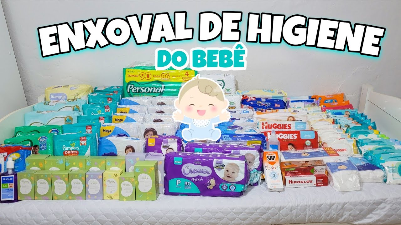 ENXOVAL DE HIGIENE DO BEBÊ -VALE A PENA FAZER ESTOQUE 