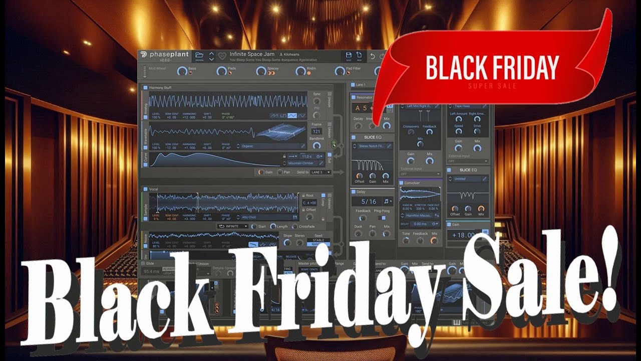 【Black Friday Deal!】Lowest Price! Best Modular Synth VST! Phase Plant Kilohearts【All Preset Show】