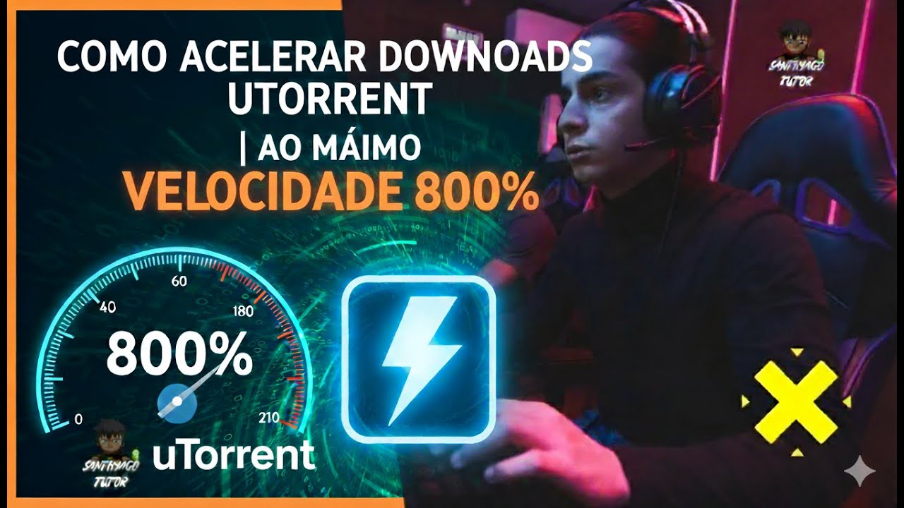 Como Acelerar Downloads do uTorrent ao MÁXIMO | Velocidade 800%