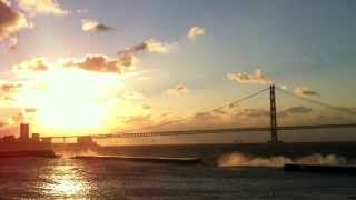 preview picture of video '【夜明け・日の出】 明石海峡の夜明け - Sunrise of Akashi Strait'