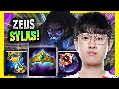 ZEUS IS READY FOR SYLAS! - T1 Zeus Plays Sylas TOP vs Fiora! | Preseason 2022