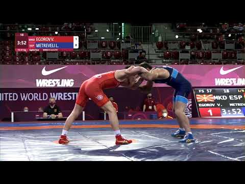 1/8 FS - 57 kg: V. EGOROV (MKD) v. L. METREVELI (ESP)