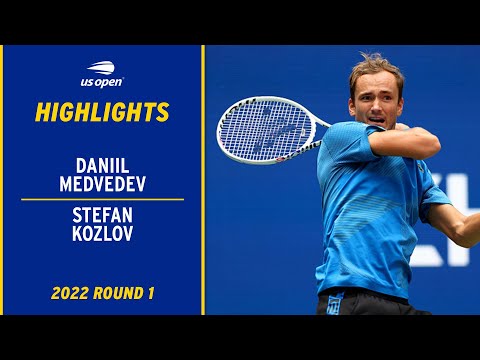 Daniil Medvedev vs. Stefan Kozlov Highlights | 2022 US Open Round 1