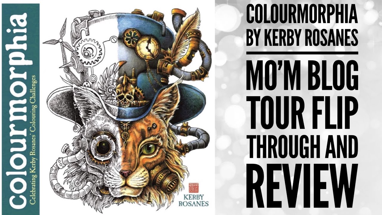 Colourmorphia by Kerby Rosanes Review & my Coloured Pages