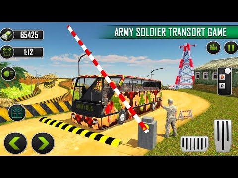 Offroad Army Bus Driving Simulator Games 2021_nBest Army Transporter Bus_ Gameplay