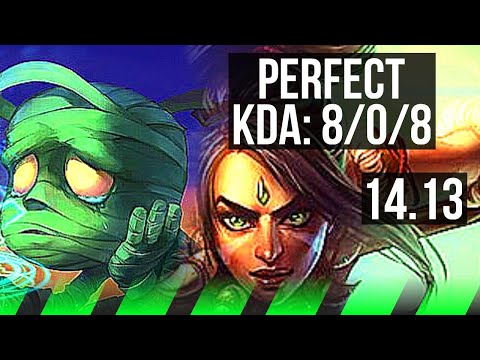 AMUMU vs NIDALEE (JGL) | 8/0/8, Rank 7 Amumu, Legendary | EUW Challenger | 14.13