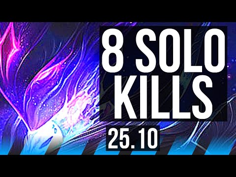 ORIANNA vs EKKO (MID) | 8 solo kills, 10/1/2 | KR Master | 25.10