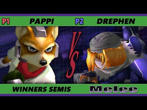 S@X 394 Online Winners Semis - Drephen (Sheik) Vs. Pappi (Fox) Smash Melee - SSBM