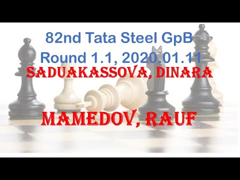 Saduakassova, Dinara - Mamedov, Rauf, 82nd Tata Steel GpB, Round 1.1
