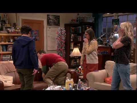 Leonard Abofetea a Sheldon.