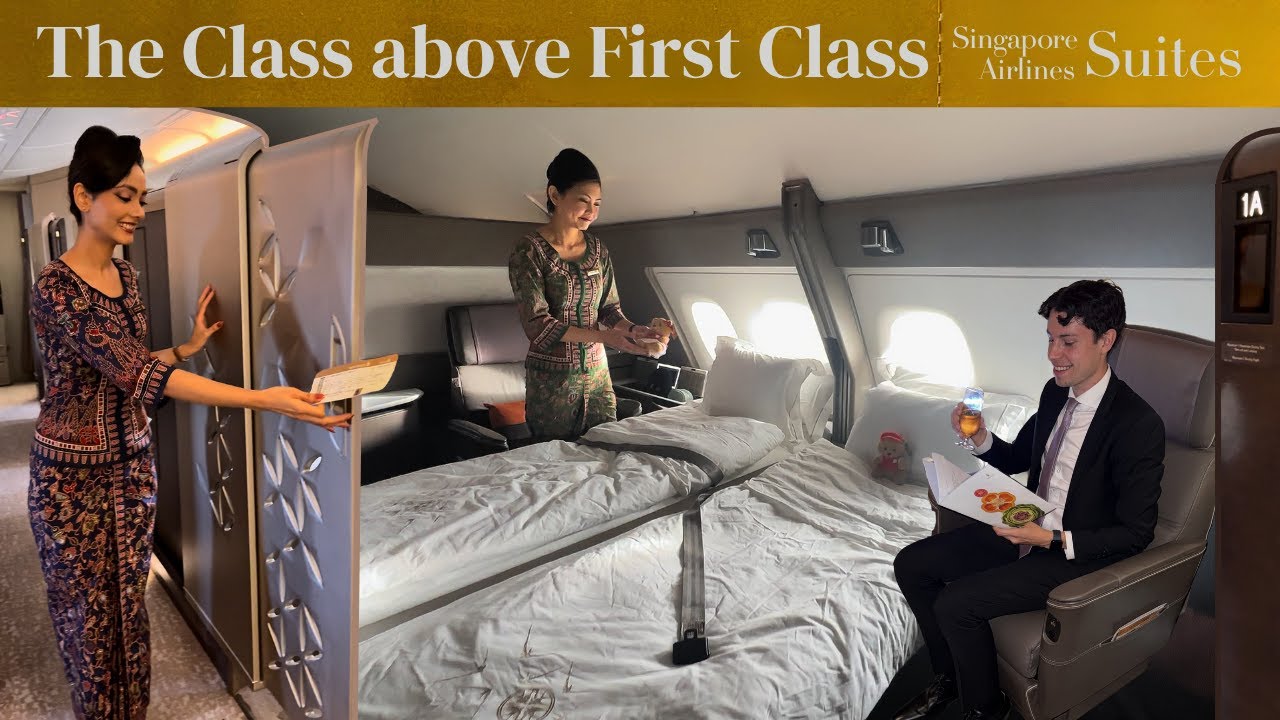 Singapore Airlines Suites video thumbnail showing the class above first class experience