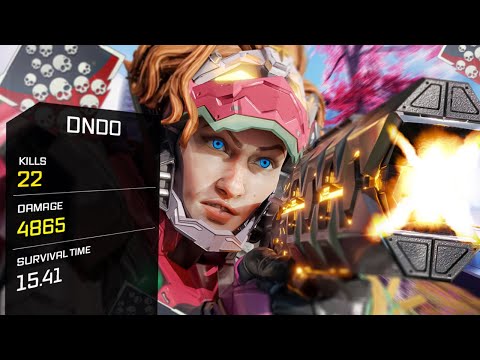 CRAZY BUFFED HORIZON 22 KILLS AND 4800+ DAMAGE! - Apex Legends Season 15 Gameplay #apex #movement