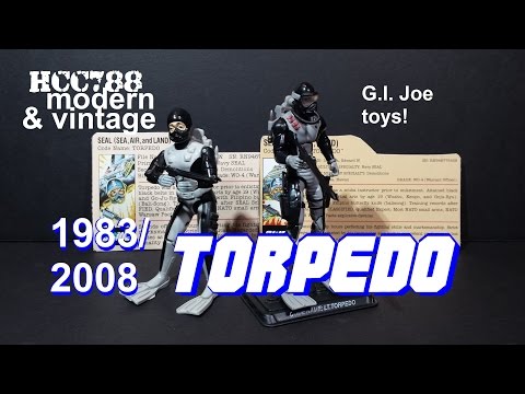 HCC788 modern & vintage TORPEDO - 1983/2008 - G.I. Joe toys!