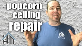 How to repair popcorn ceiling. Easy! Home Mender.