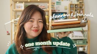 One Month Later: My Journals & Planners Update | Abbey Sy