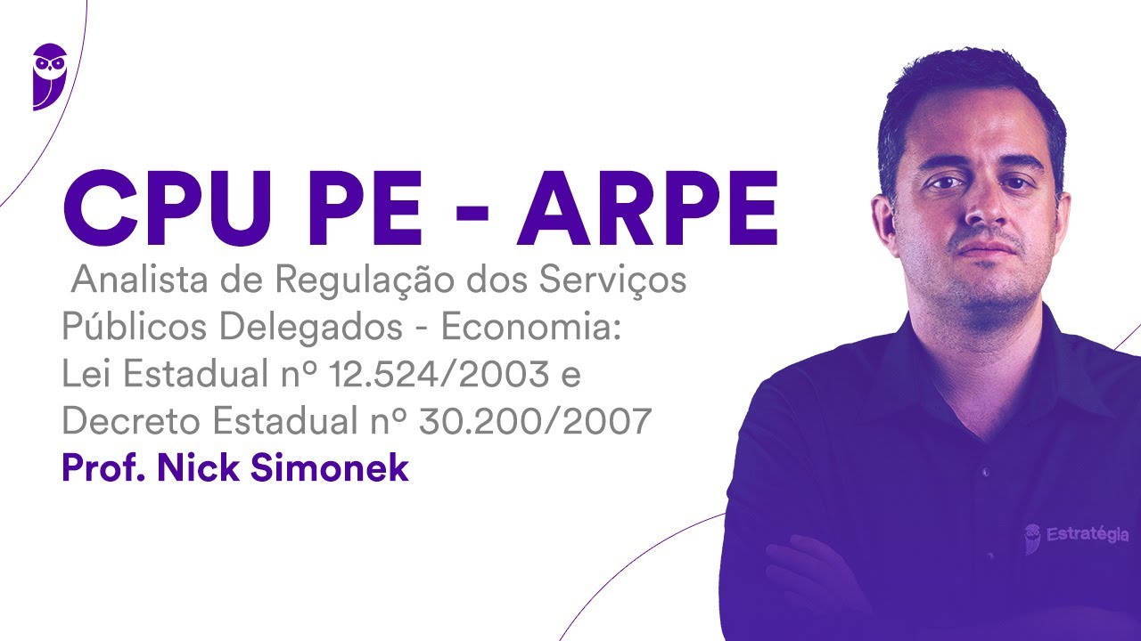 CPU PE - ARPE - Analista de Regulação dos Serviços Públicos Delegados - Economia