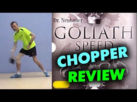 Fast rubber good for MODERN DEFENCE: Dr Neubauer GOLIATH SPEED 2 review ENG, chopping test