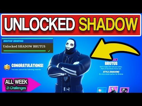 Fortnite ALL "Brutus' Briefing" Challenges Guide - Get Shadow / Ghost BRUTUS Chapter 2 Week 1 Week 2