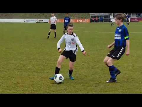 KMD-JO13-1 vs Blauw-Zwart JO13-1, 1e helft 24-3-2018