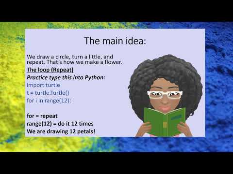 Python Lesson 11 Draw A Flower With Python Turtle