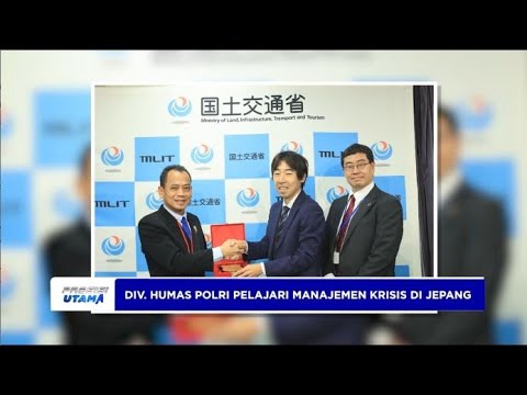 DIV HUMAS POLRI KUNJUNGI MLIT JEPANG BELAJAR MANAJEMEN KRISIS