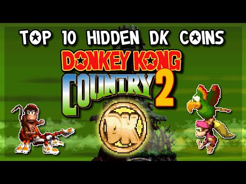 TOP 10 Hidden DK Coins in Donkey Kong Country 2 | Super Nintendo [Original SNES Capture]