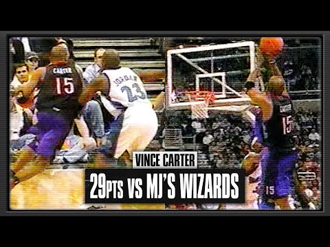 Vince Carter 29pts vs MJ's Wizards | February 5th 2002