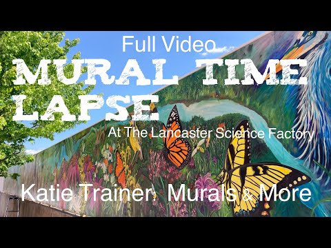 Time lapse mural- Lancaster Science Factory Courtyard by Katie Trainer