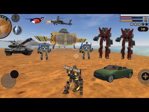 Vegas Crime Simulator (Transformer Fight Car Robot)Monster Truck Fight Machine - Android Gameplay HD