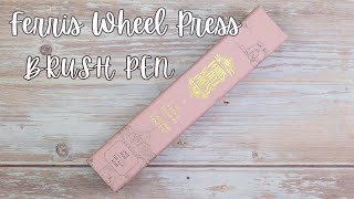 Ferris Wheel Press | The Brush Pen | Review
