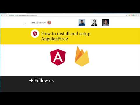 How to install and setup AngularFire2 4.0