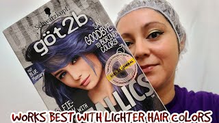 Dying my hair with got 2b M67 blue mercury at home