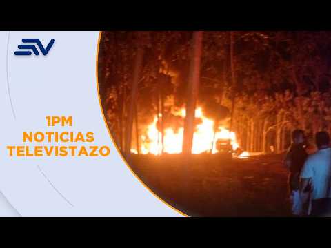 Incendio se desató tras robo de crudo en Quinindé, Esmeraldas | Noticias Televistazo | Ecuavisa