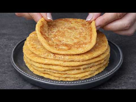1 Cup of Sesame Seeds = High-Protein Flatbread! No Flour, No Yeast Bread 🤯