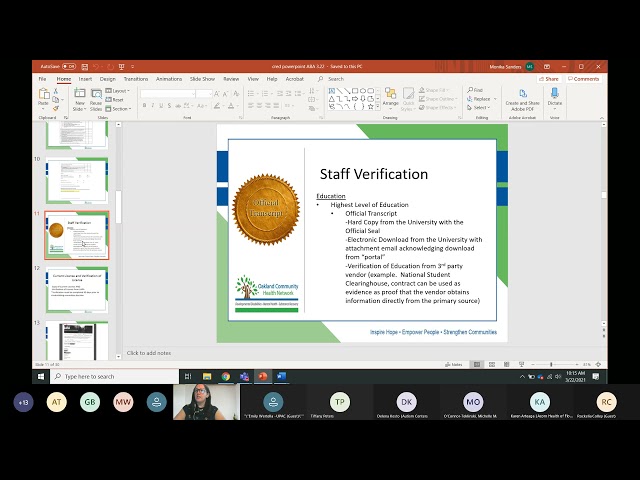 ABA Credentialing Training (March 2021)