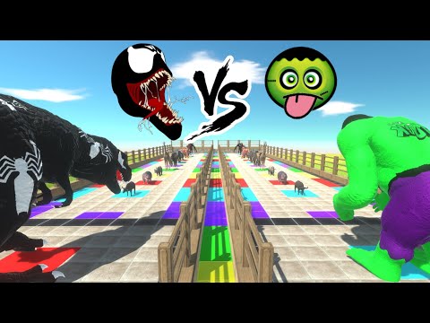 Hulk Goro VS Venom T-Rex - Animal Revolt Battle Simulator