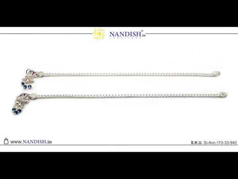 Simple Silver Anklet For Girl | Silver Payal | Nandish Jewellers