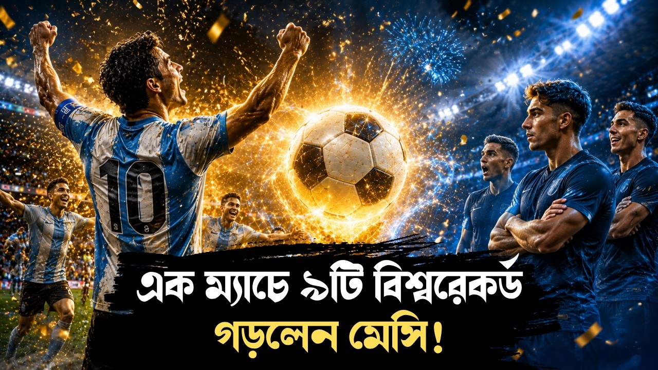 এক ম্যাচে ৯টি বিশ্বরেকর্ড মেসির, টপকালেন পেলে, মারাদোনা, এমবাপেকে!